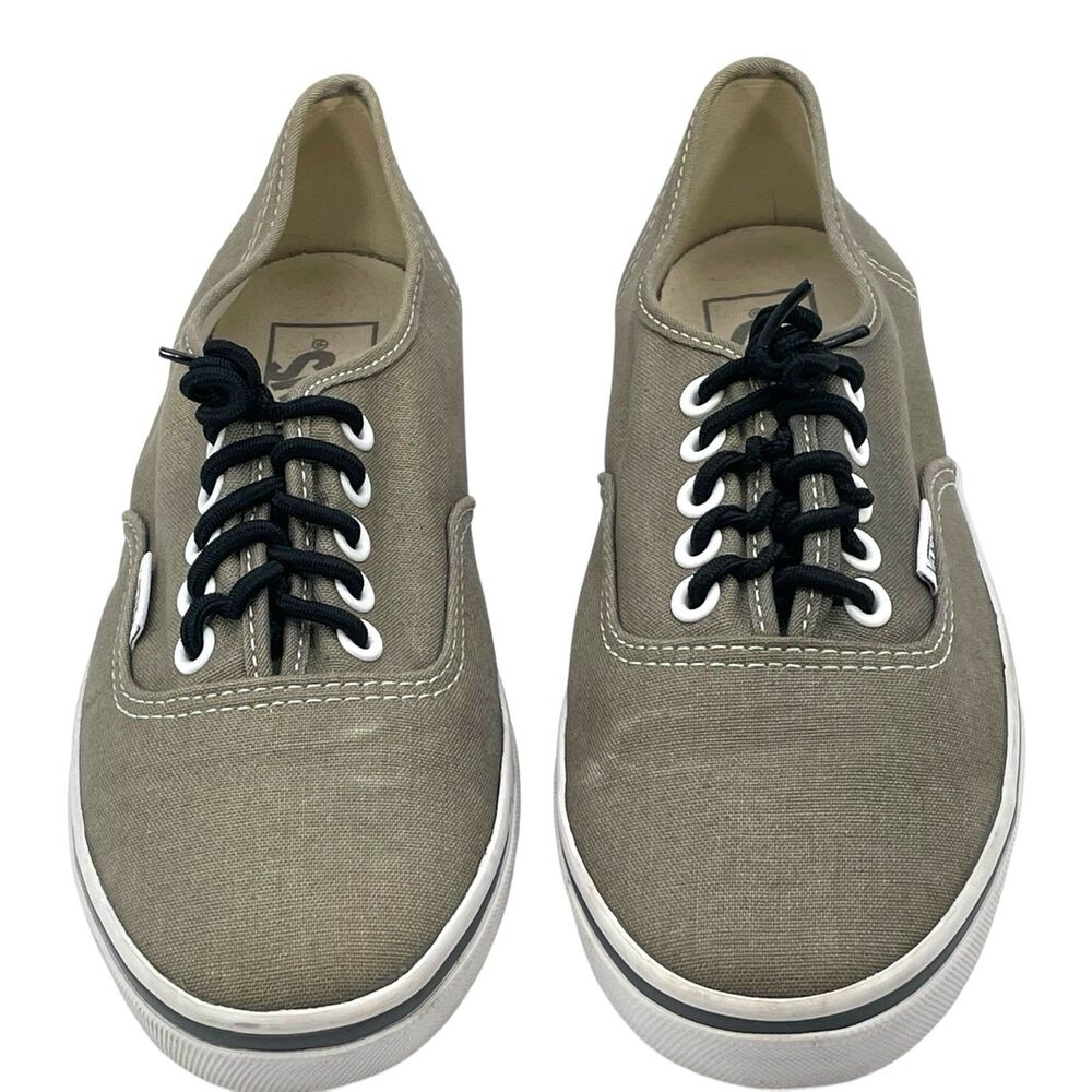 Vans Authentic Olive Green Canvas Shoes Men’s 5.5 Women’s 7 - Picture 3 of 7
